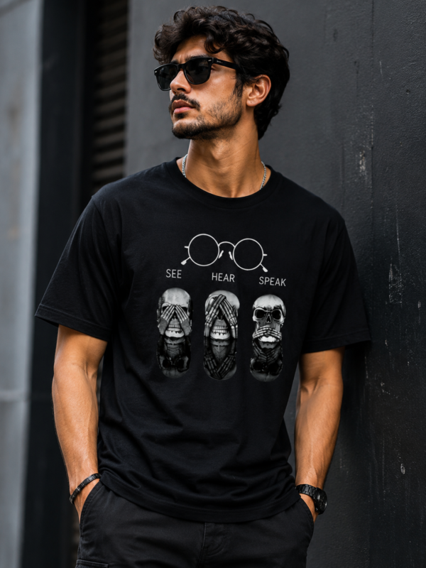 See, Hear & Speak No Evil Unisex Graphic Tee