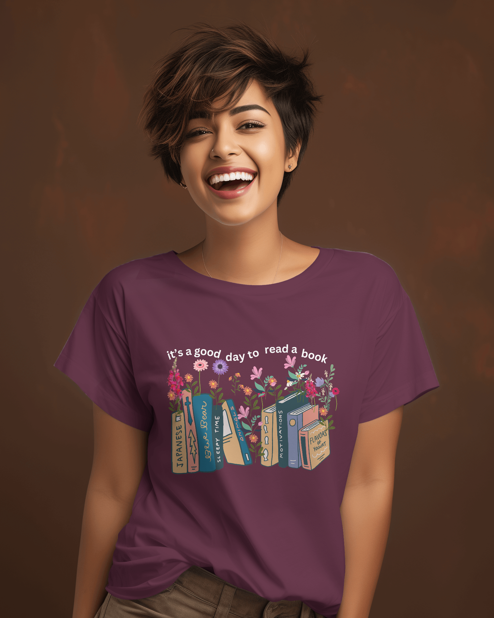 2 Cotton shirt women- It's A Good Day To Read A Book" Teetrendo.com, Men's T-shirts, Women's Graphic Tees, Retro Graphic Tees, Graphic Tee, Custom T-shirt, Printed Apparel, Unique T-shirt Designs, Casual Wear, Cotton T-shirts, Pop Culture Shirts, Vintage T-shirt