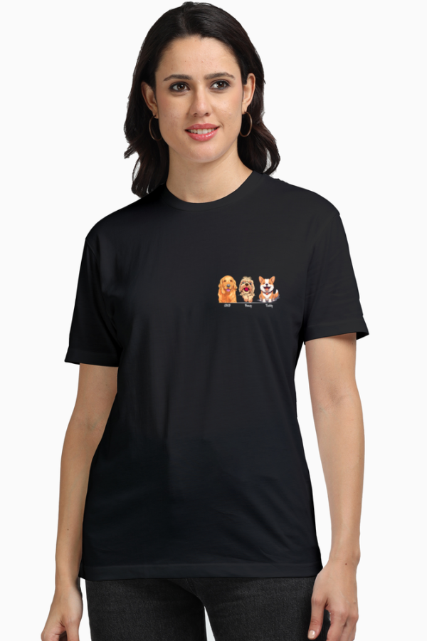 2 Love Dogs, for Women Cotton T-shirts India