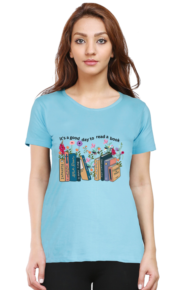 Cotton shirt women- It's A Good Day To Read A Book" Teetrendo.com, Men's T-shirts, Women's Graphic Tees, Retro Graphic Tees, Graphic Tee, Custom T-shirt, Printed Apparel, Unique T-shirt Designs, Casual Wear, Cotton T-shirts, Pop Culture Shirts, Vintage T-shirt Cotton shirt women- It's A Good Day To Read A Book" Teetrendo.com, Men's T-shirts, Women's Graphic Tees, Retro Graphic Tees, Graphic Tee, Custom T-shirt, Printed Apparel, Unique T-shirt Designs, Casual Wear, Cotton T-shirts, Pop Culture Shirts, Vintage T-shirt