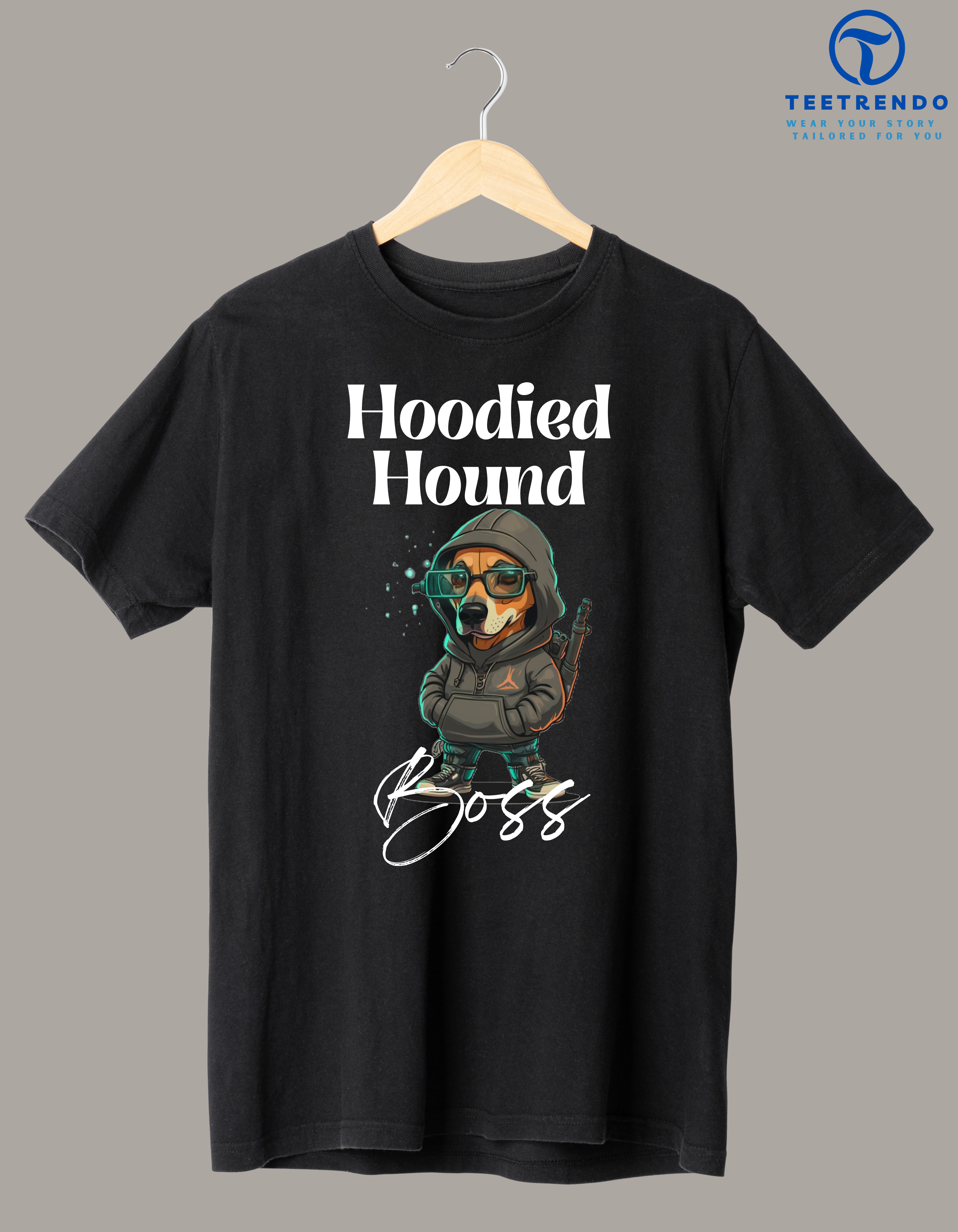 1 Hoodie Hounds Best Cotton Half Sleeve T-shirt, Teetrendo