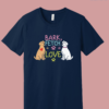 Best Half Sleeve T-shirt, Bark,Fetch and Love Teetrendo