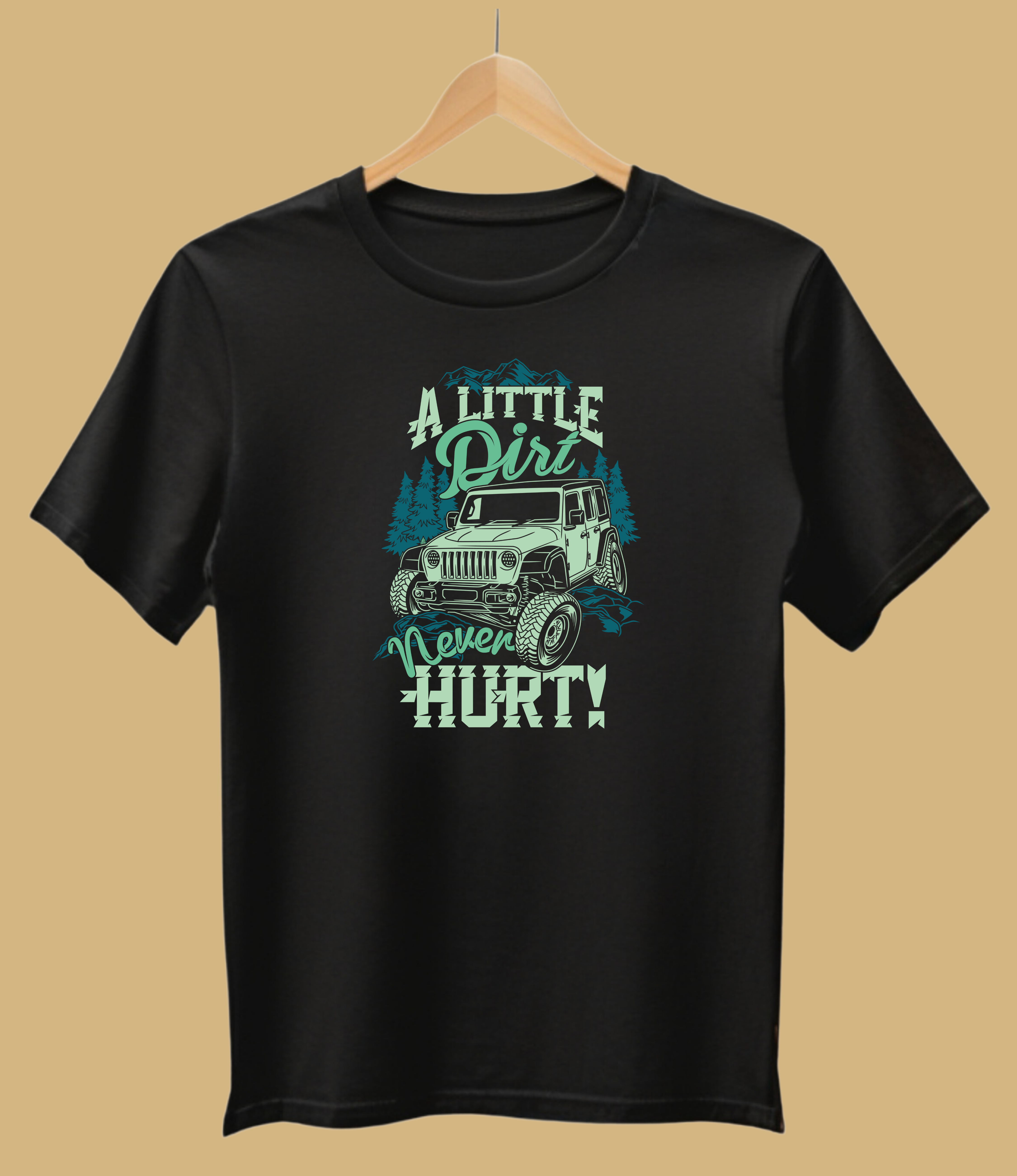 1 Little Dirt Road Travel high quality cotton T-shirts