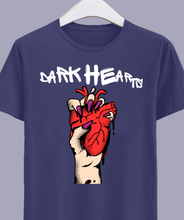 Dark Hearts Branded Cotton T-Shirts, Teetrendo