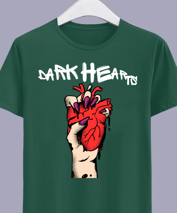 Dark Hearts Branded Cotton T-Shirts, Teetrendo