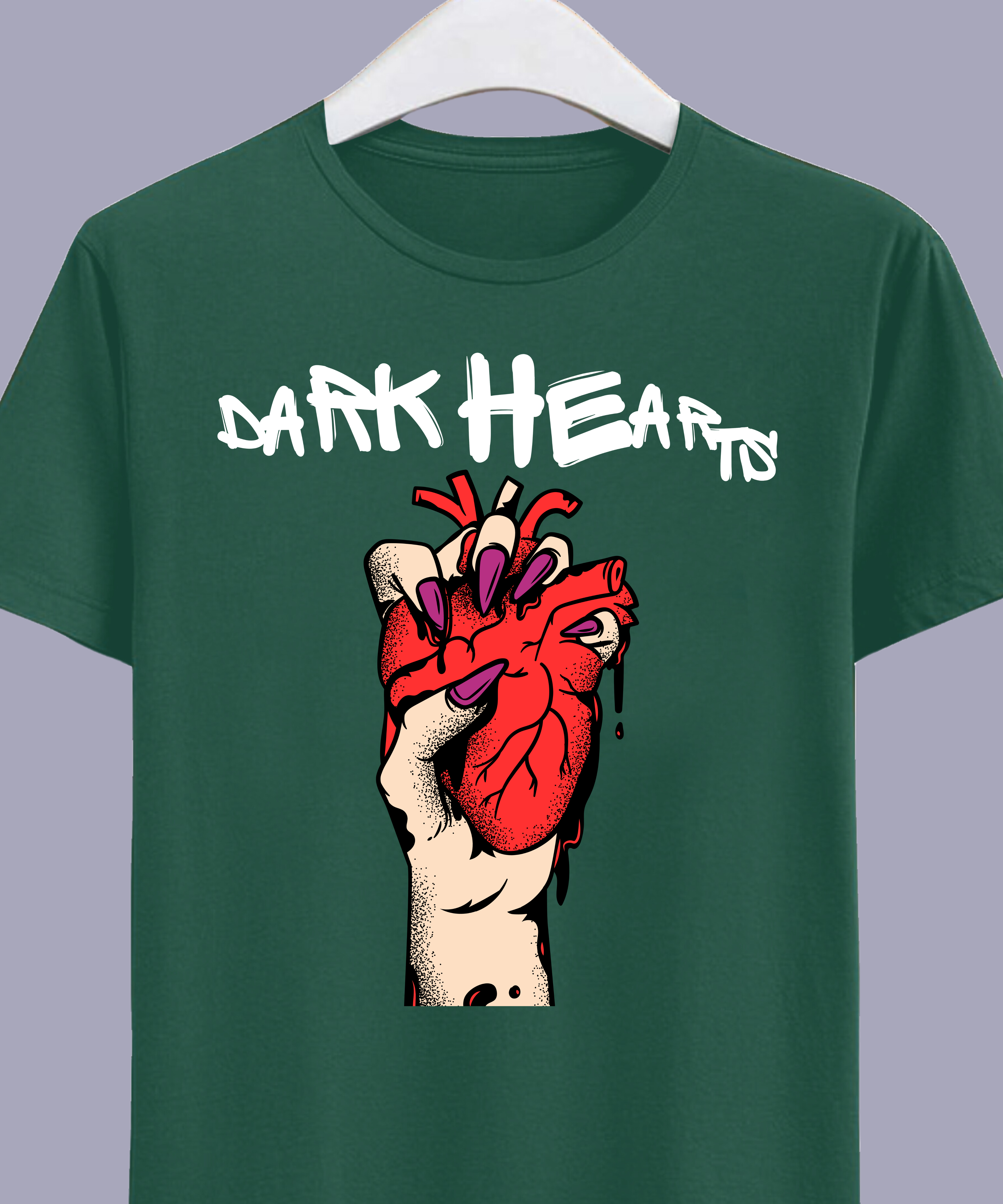 11 Dark Hearts Branded Cotton T-Shirts, Teetrendo