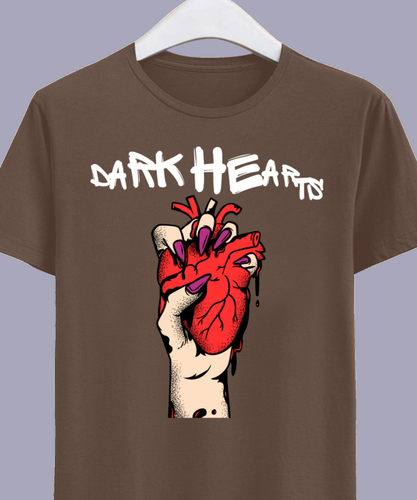 Dark Hearts Branded Cotton T-Shirts, Teetrendo