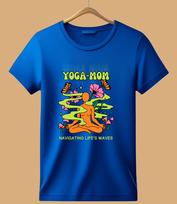 Yoga Mom no1- Graphic half sleeve Cotton T-shirts