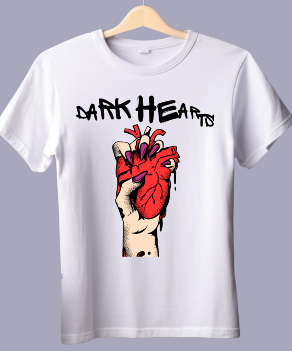 Dark Hearts Branded Cotton T-Shirts, Teetrendo