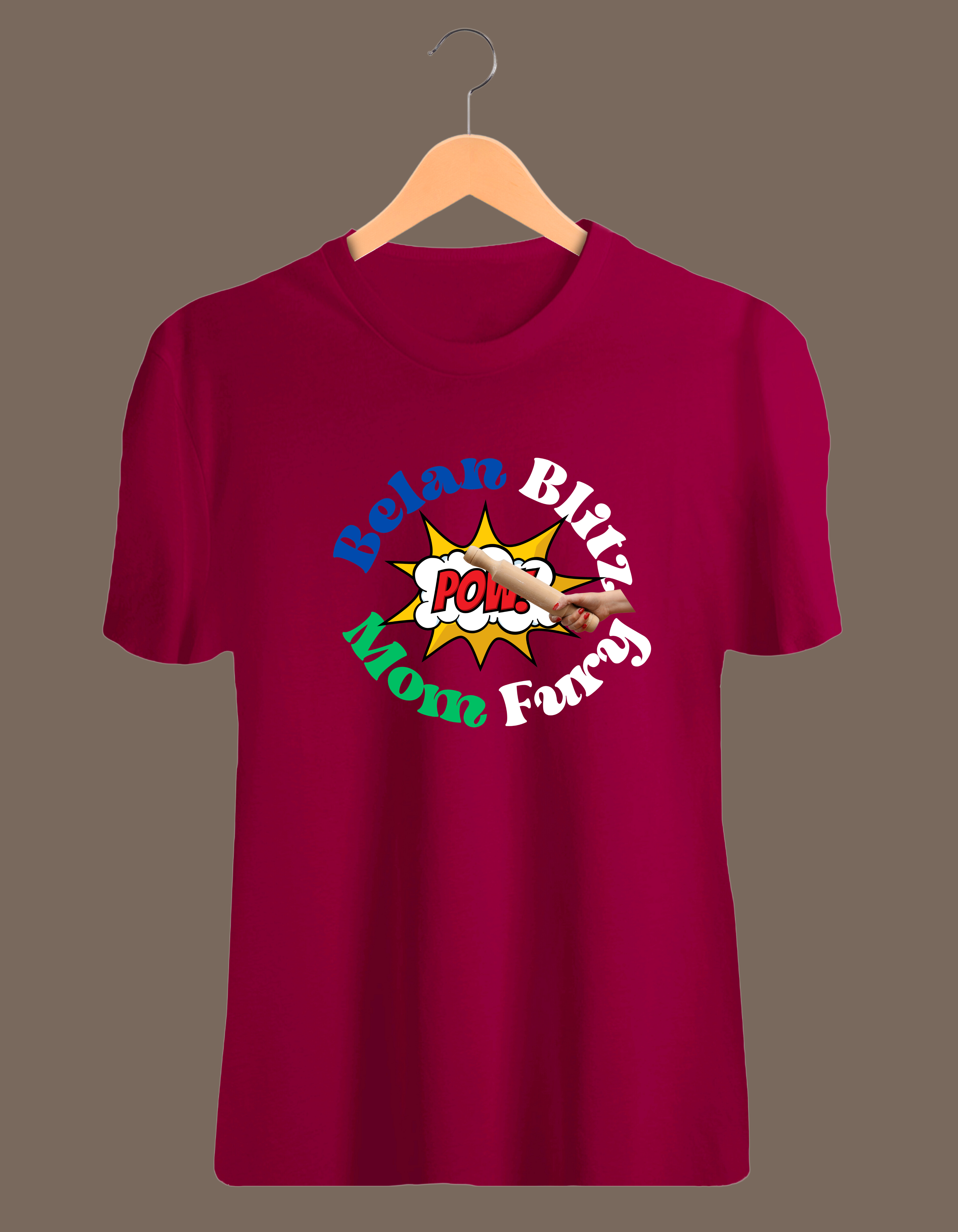 2 Belan Bliz-happy Mother's Day,-Half Sleeve Cotton T-Shirt