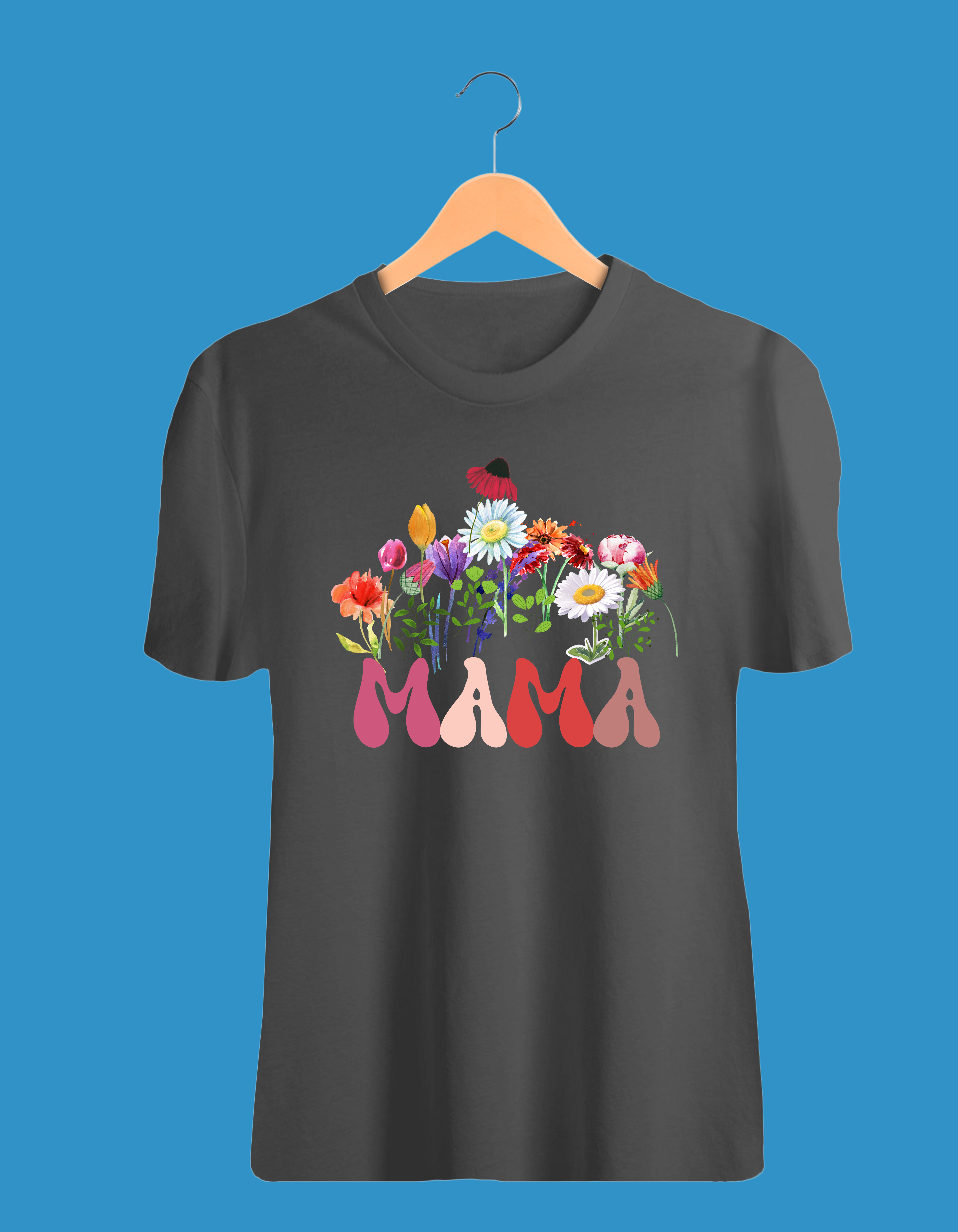 3 Happy MAMA's Day 100% Cotton Printed T-Shirt