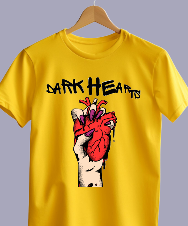 Dark Hearts Branded Cotton T-Shirts, Teetrendo