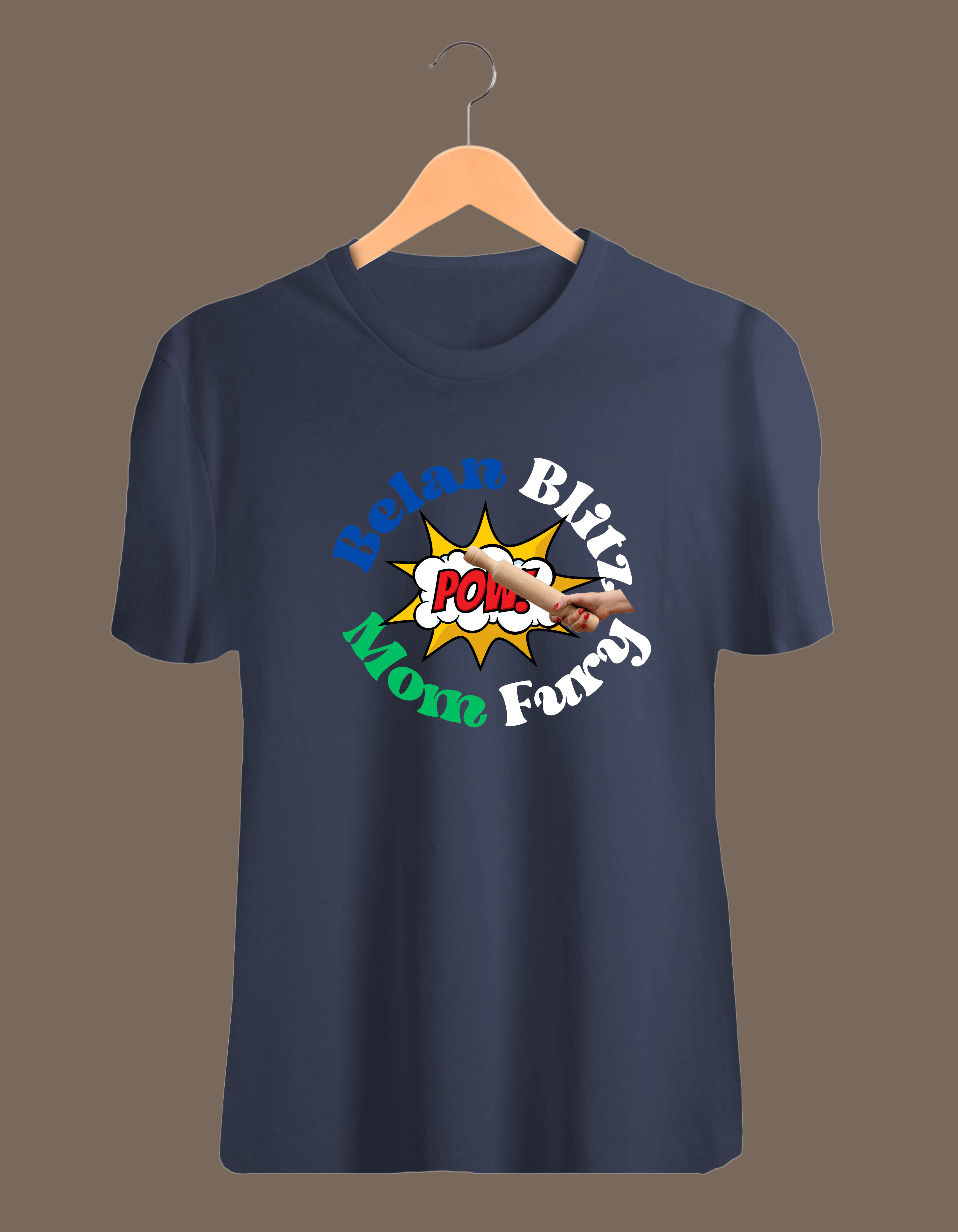 3 Belan Bliz-happy Mother's Day,-Half Sleeve Cotton T-Shirt