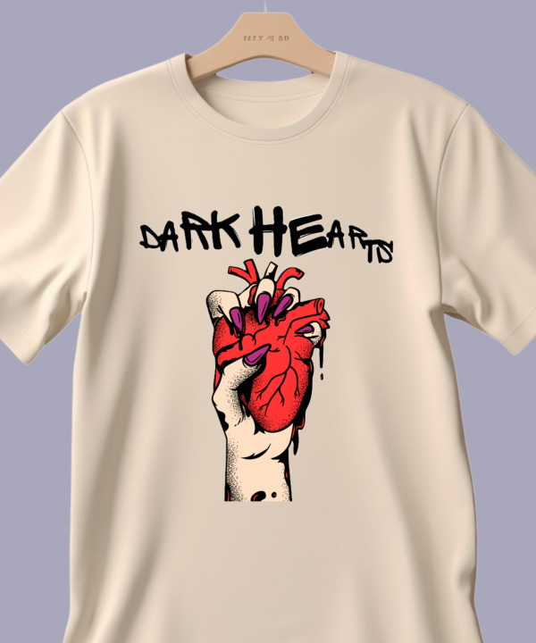 Dark Hearts Branded Cotton T-Shirts, Teetrendo