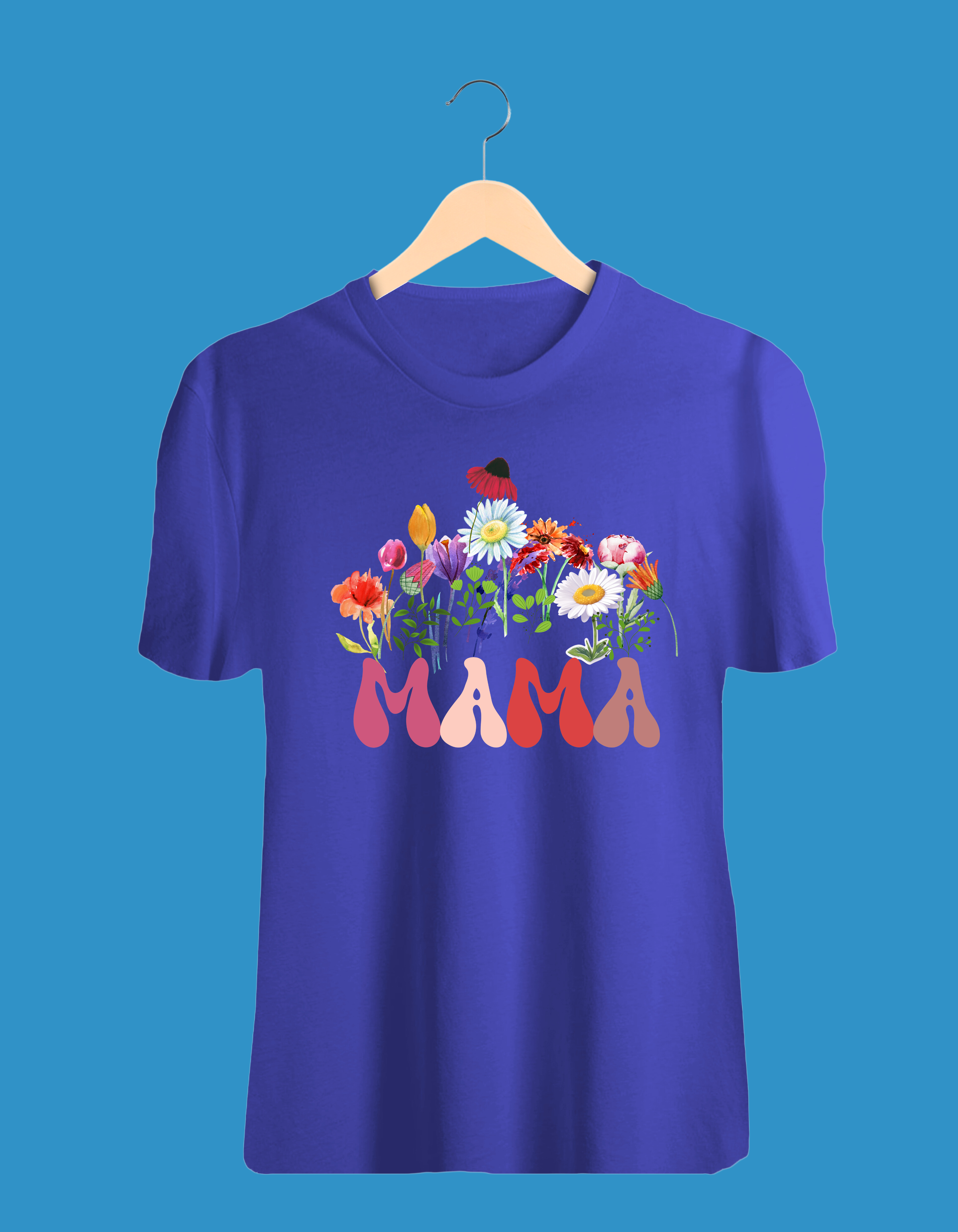 5 Happy MAMA's Day 100% Cotton Printed T-Shirt