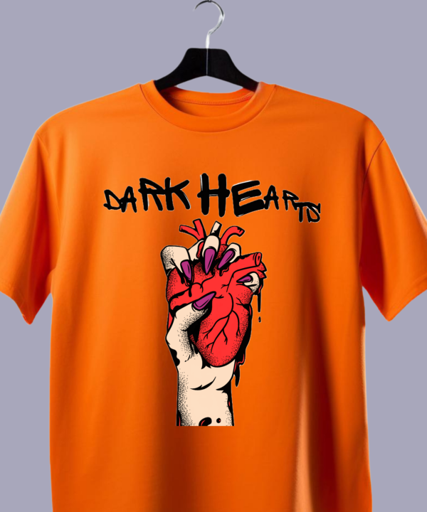 Dark Hearts Branded Cotton T-Shirts, Teetrendo