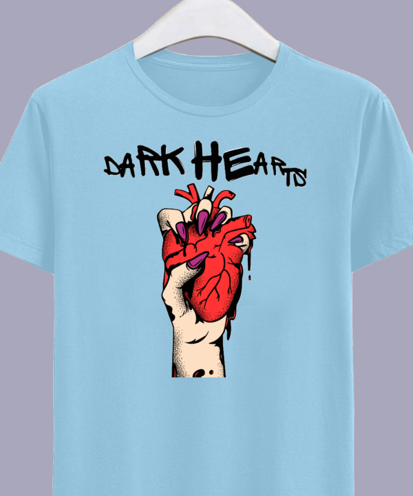 Dark Hearts Branded Cotton T-Shirts, Teetrendo