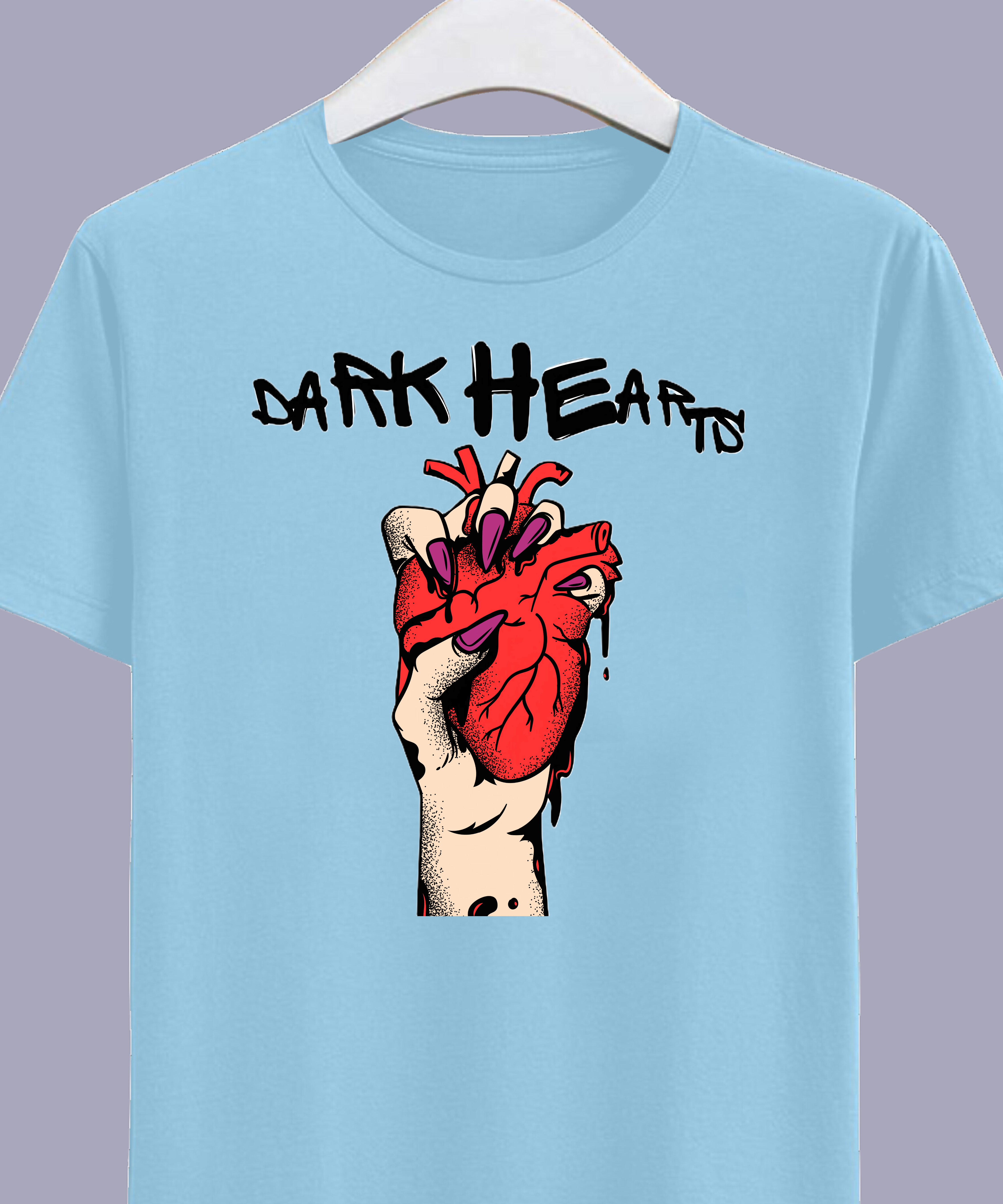 7 Dark Hearts Branded Cotton T-Shirts, Teetrendo