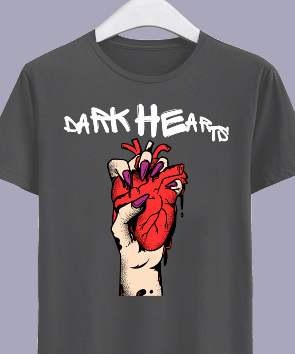 Dark Hearts Branded Cotton T-Shirts, Teetrendo