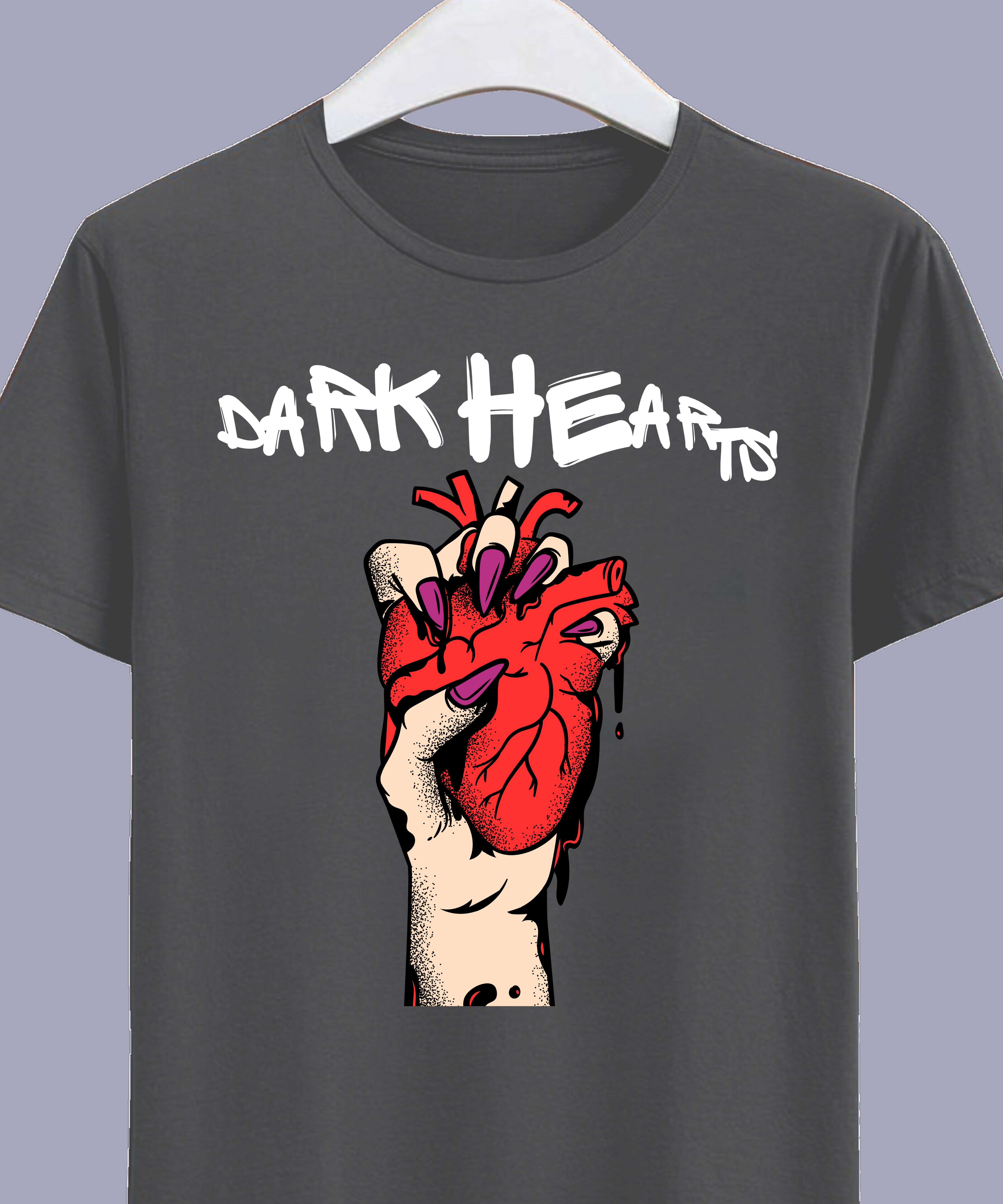 9 Dark Hearts Branded Cotton T-Shirts, Teetrendo