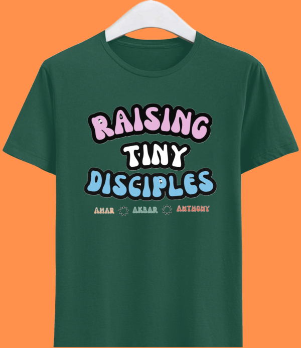 10 Raising Tiny Disciples Super MOM Half Sleeve Tshirt