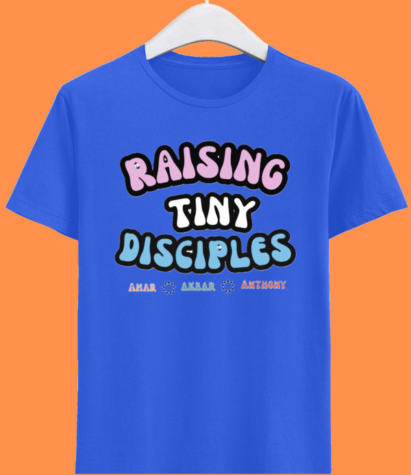 11 Raising Tiny Disciples Super MOM Half Sleeve Tshirt