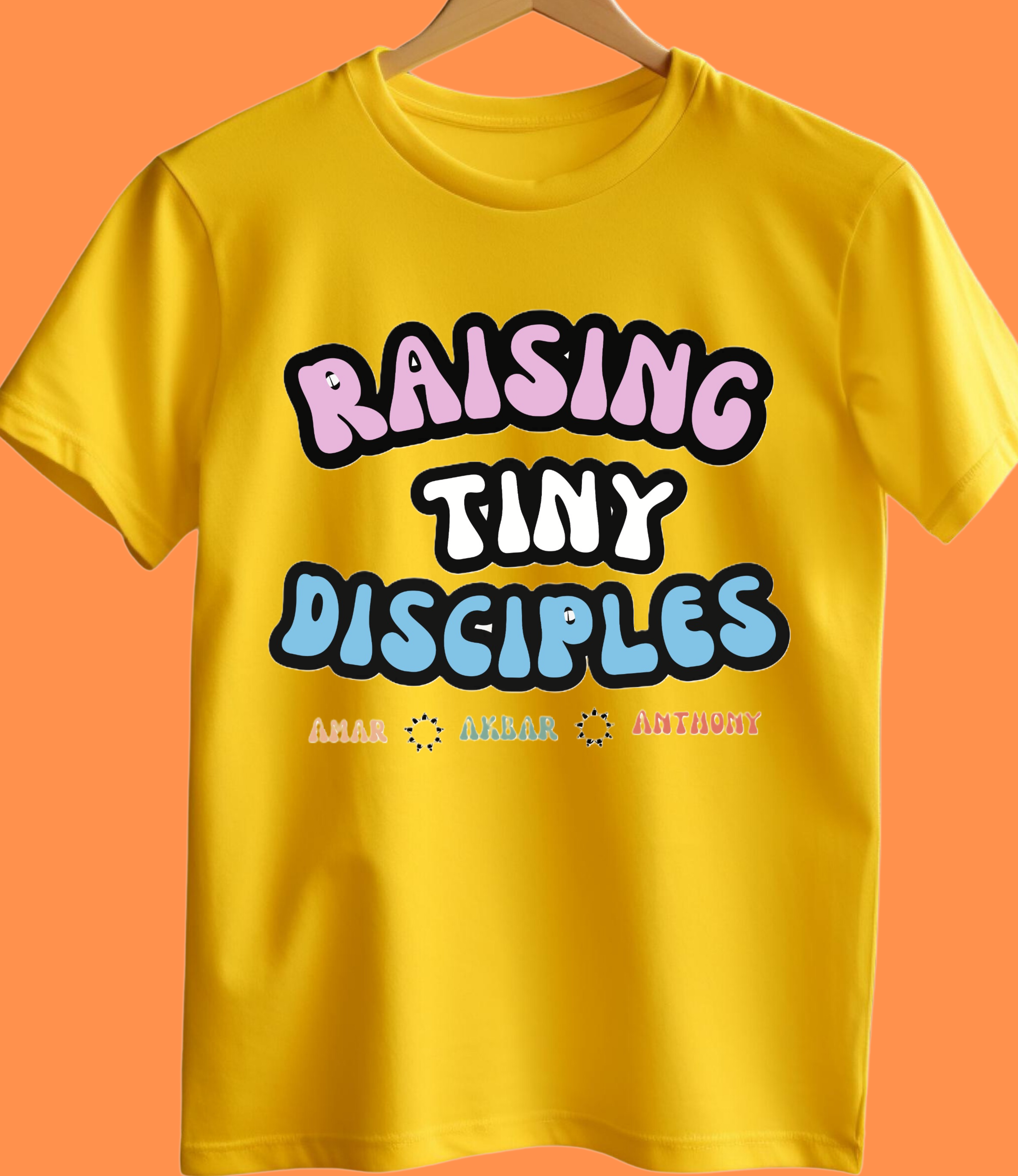 5 Raising Tiny Disciples Super MOM Half Sleeve Tshirt