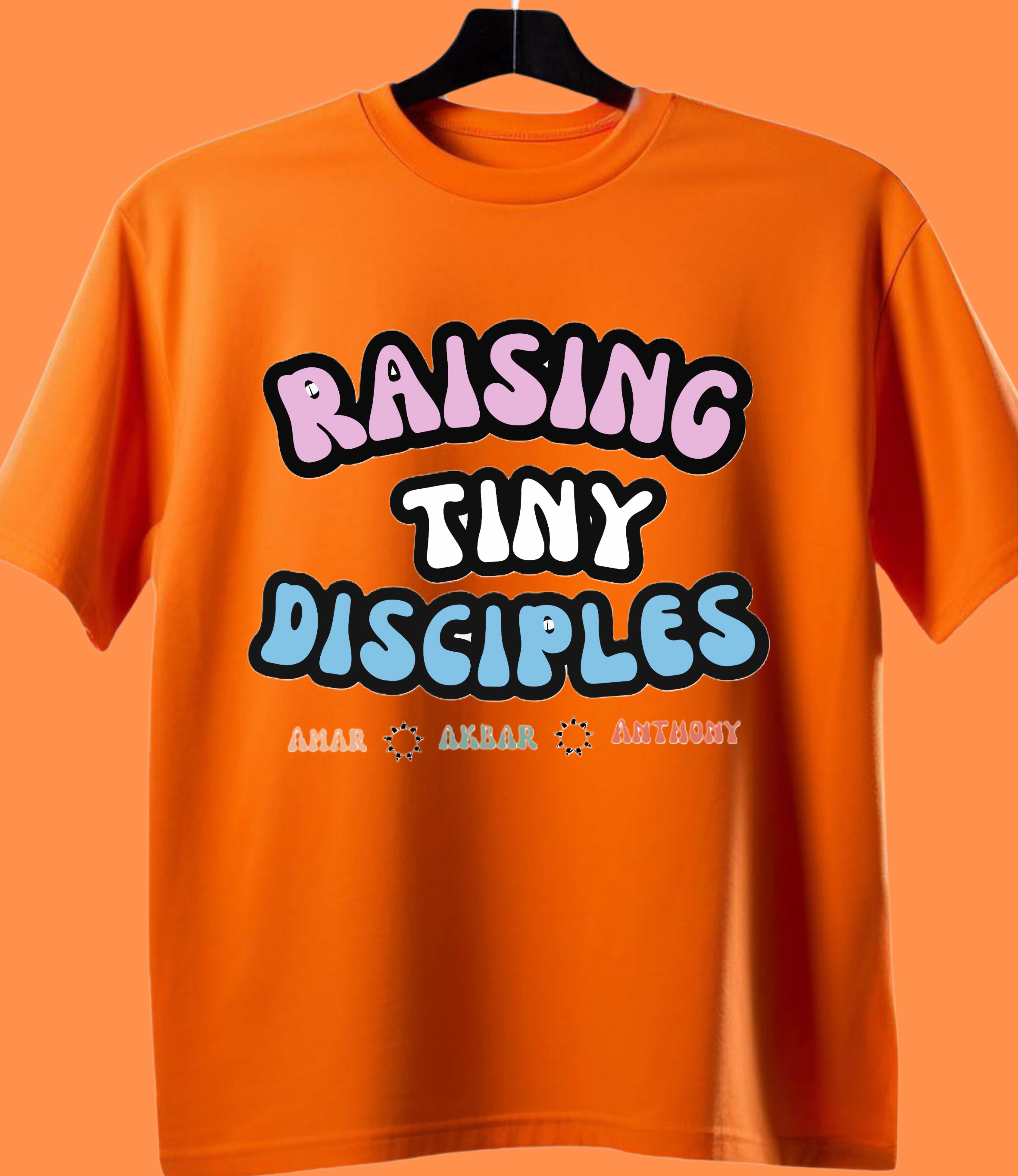 6 Raising Tiny Disciples Super MOM Half Sleeve Tshirt