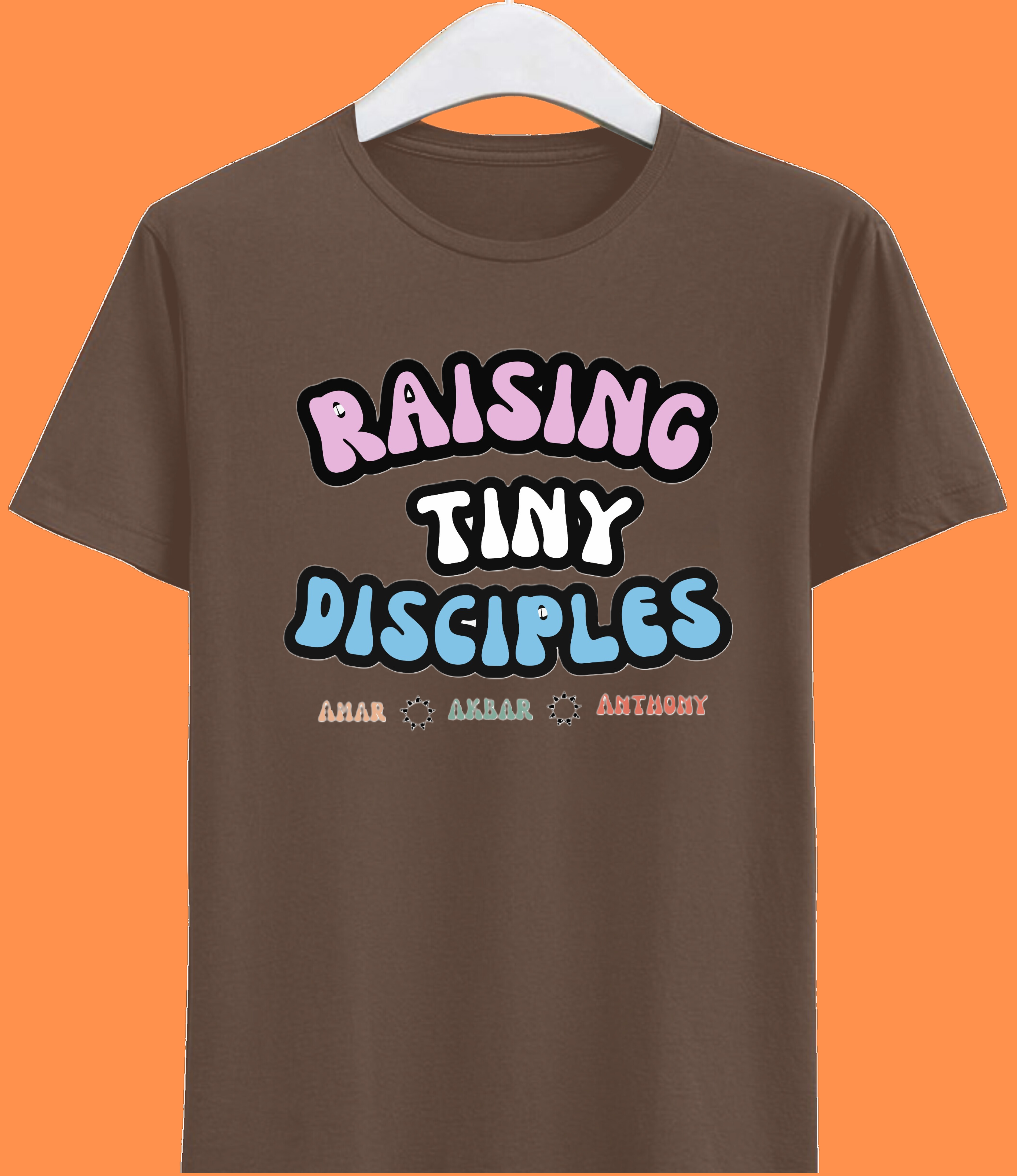 7 Raising Tiny Disciples Super MOM Half Sleeve Tshirt