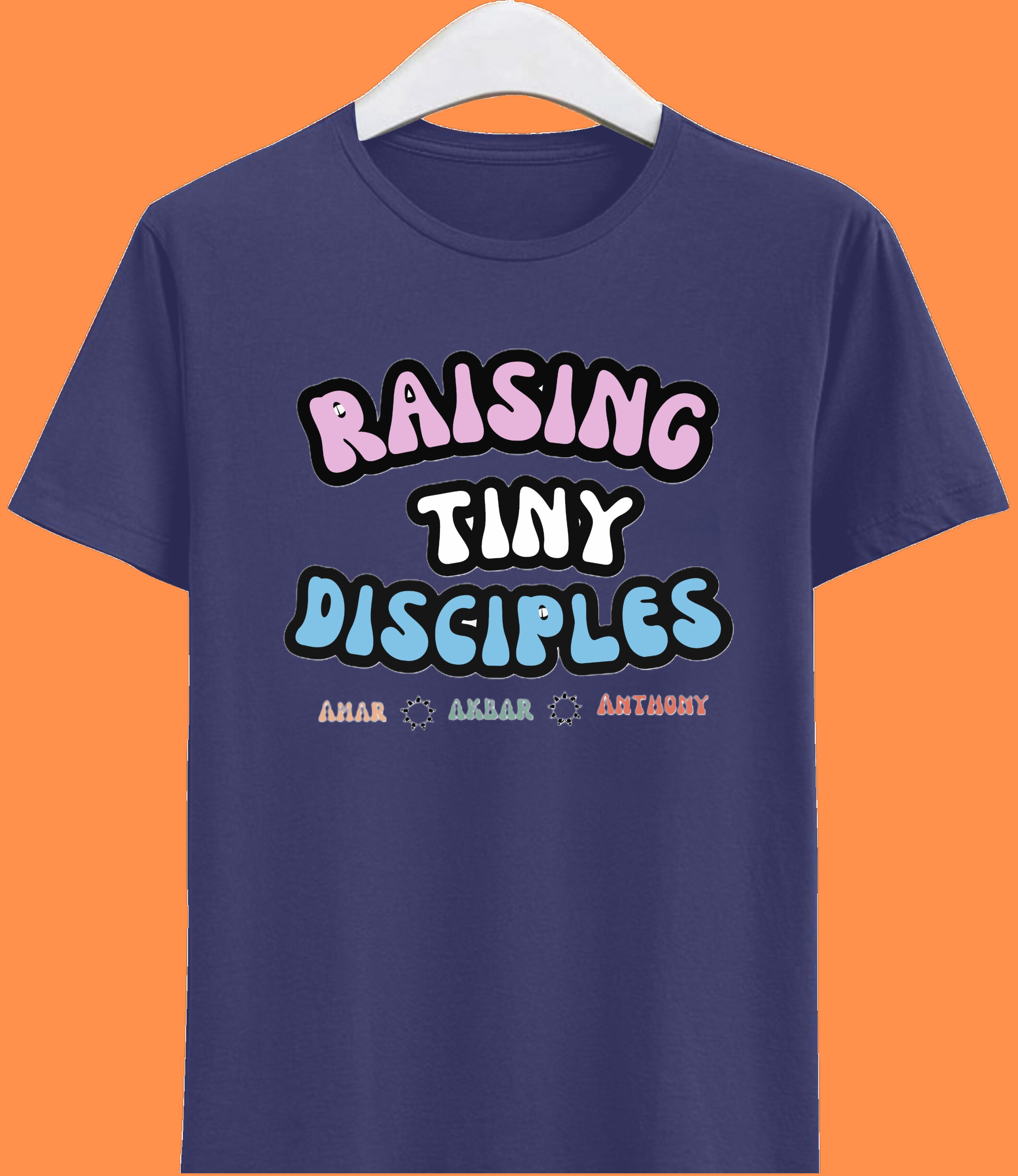 9 Raising Tiny Disciples Super MOM Half Sleeve Tshirt