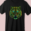 Fierce Tiger" - Bold Graphic Half Sleeve T-Shirt