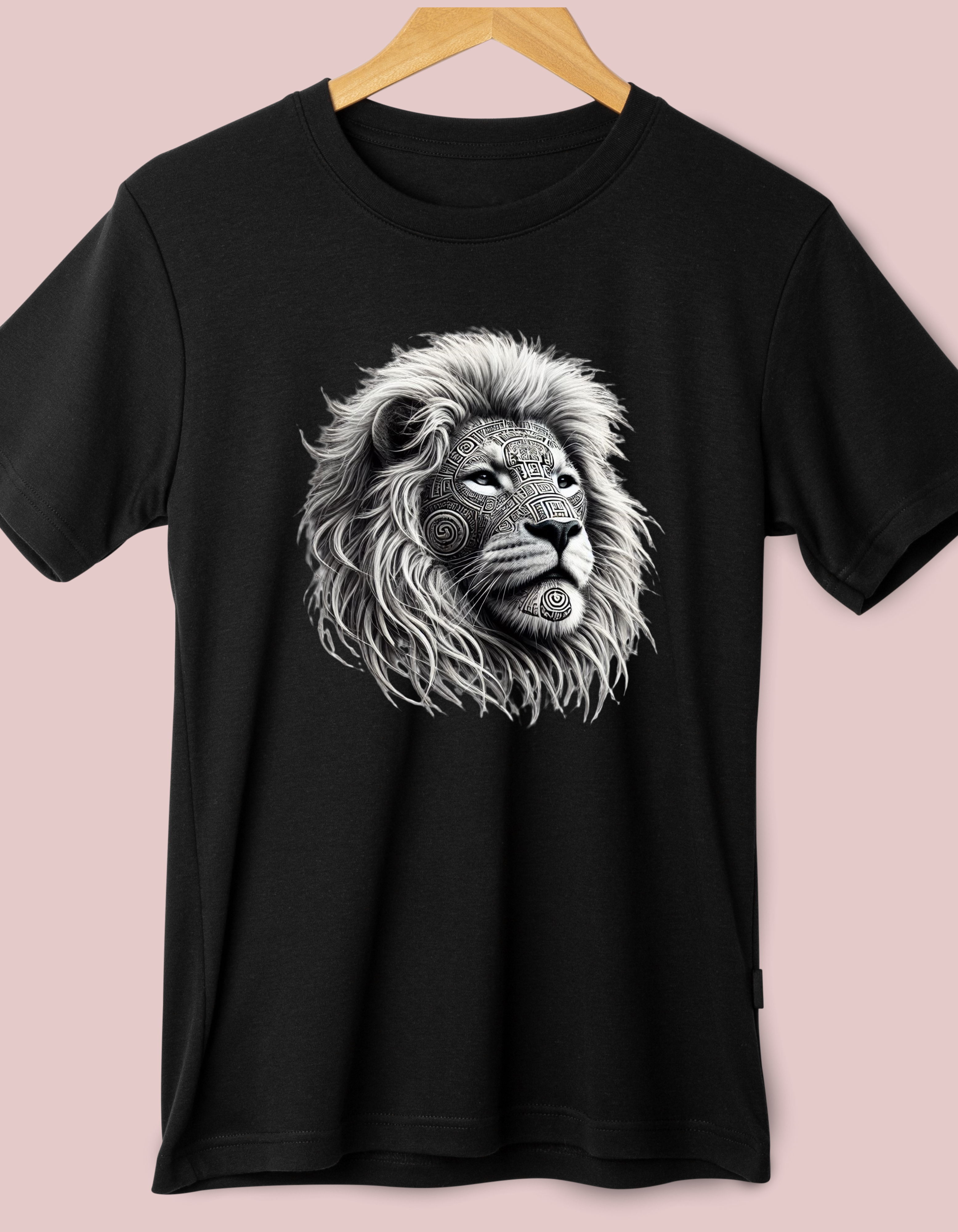Mayan Tattoo Tribal Design Lion T-Shirt – Premium Cotton T-Shirt Mayan Tattoo Tribal Design Lion T-Shirt – Premium Cotton T-Shirt