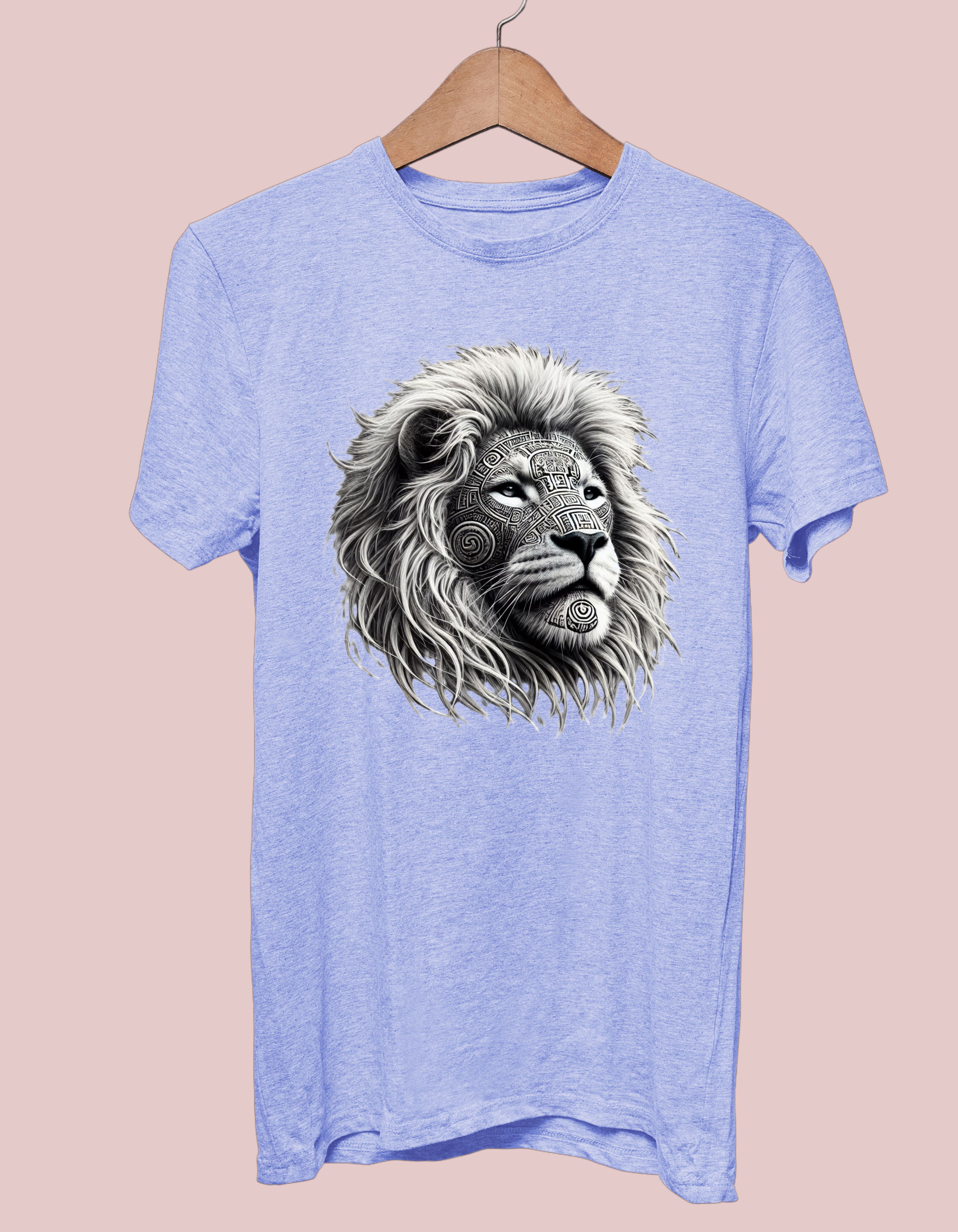 Mayan Tattoo Tribal Design Lion T-Shirt – Premium Cotton T-Shirt Mayan Tattoo Tribal Design Lion T-Shirt – Premium Cotton T-Shirt