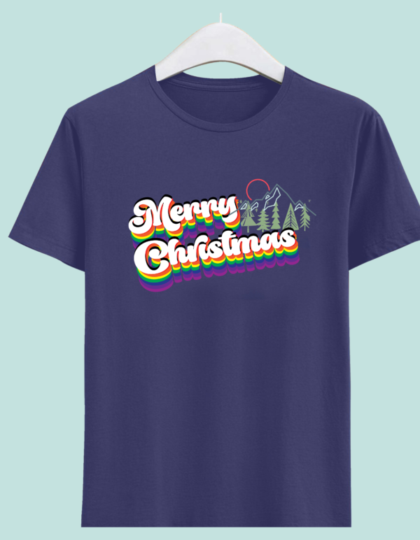 Merry Christmas" - Festive Holiday Half Sleeve T-Shirt