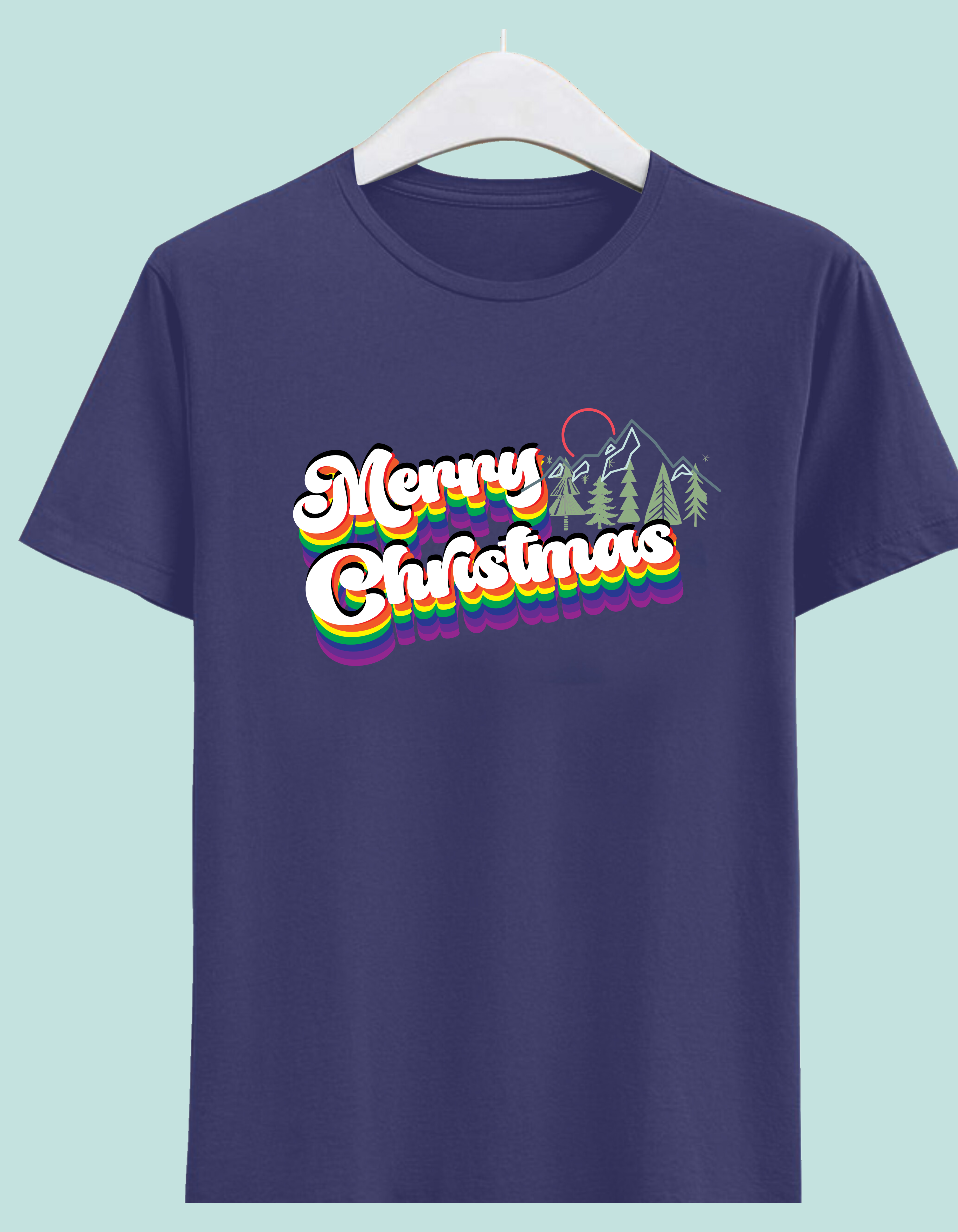 2 Merry Christmas" - Festive Holiday Half Sleeve T-Shirt