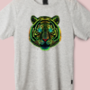 Fierce Tiger" - Bold Graphic Half Sleeve T-Shirt