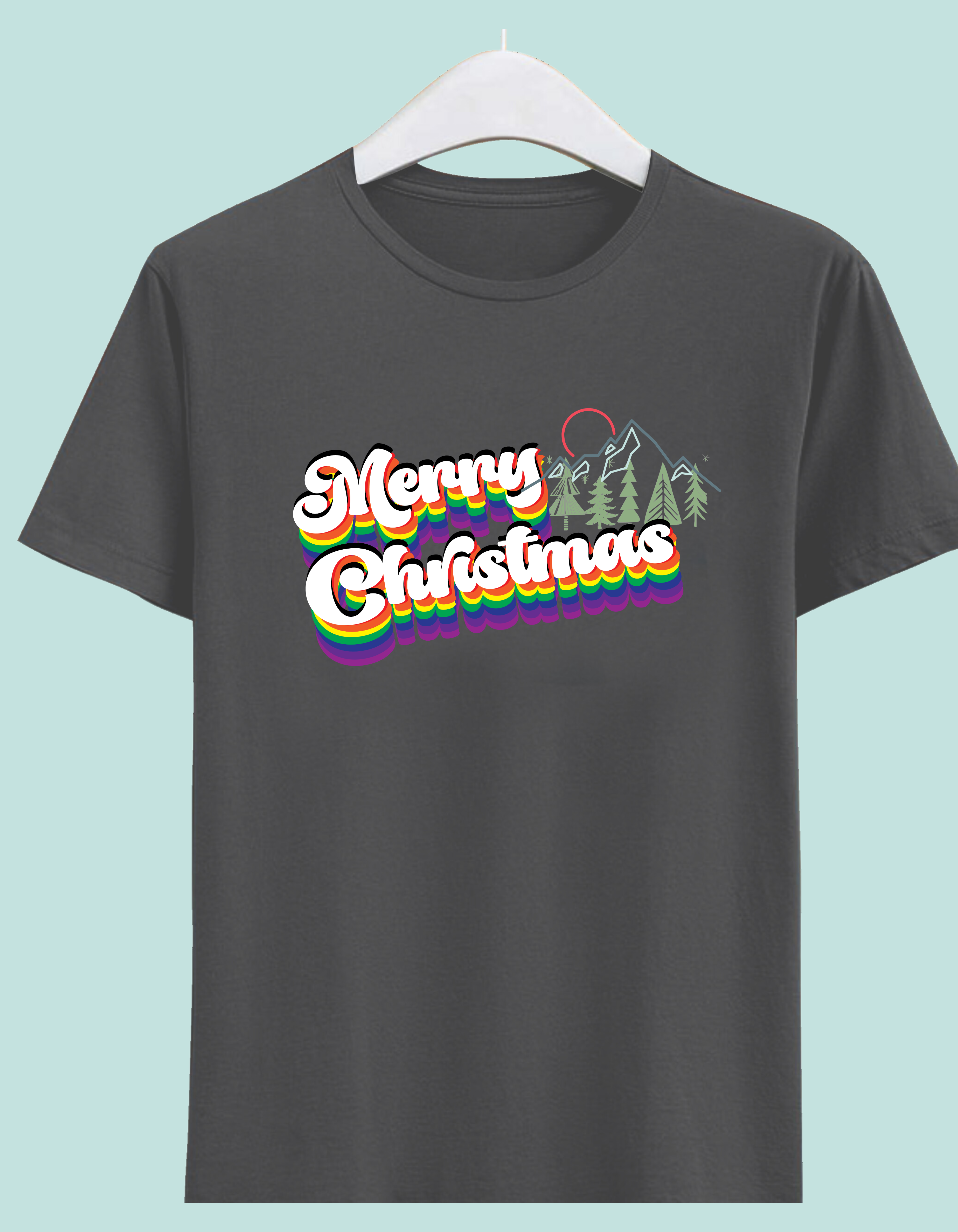 3 Merry Christmas" - Festive Holiday Half Sleeve T-Shirt