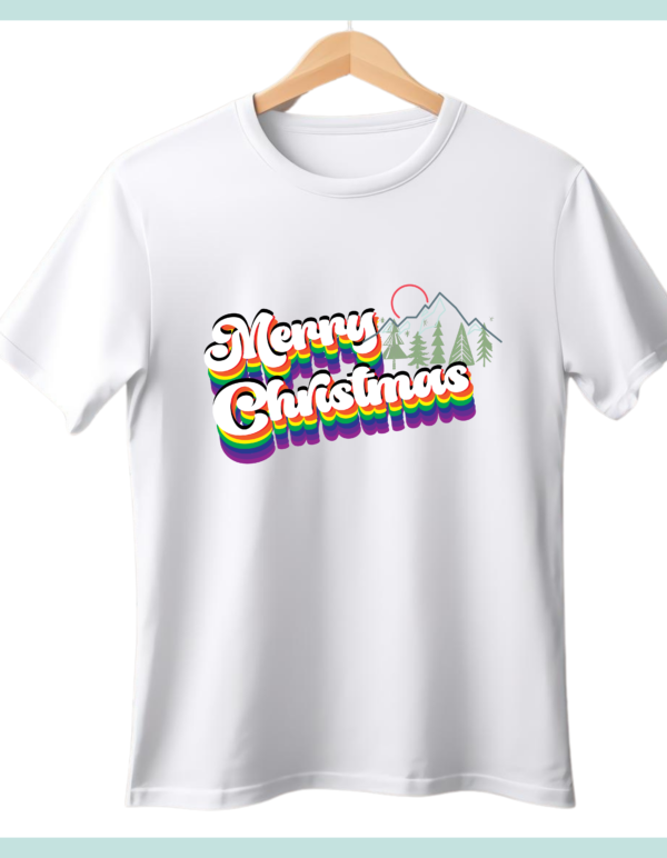 Merry Christmas" - Festive Holiday Half Sleeve T-Shirt