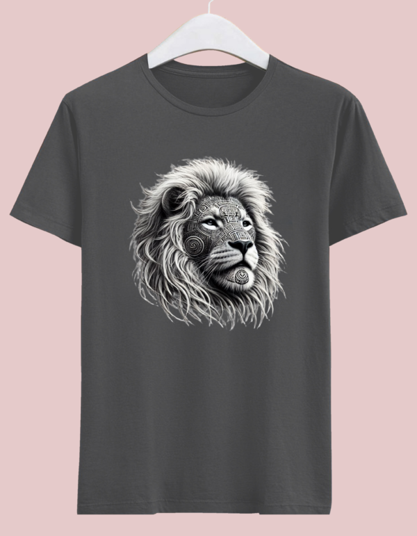 Mayan Tattoo Tribal Design Lion T-Shirt – Premium Cotton T-Shirt