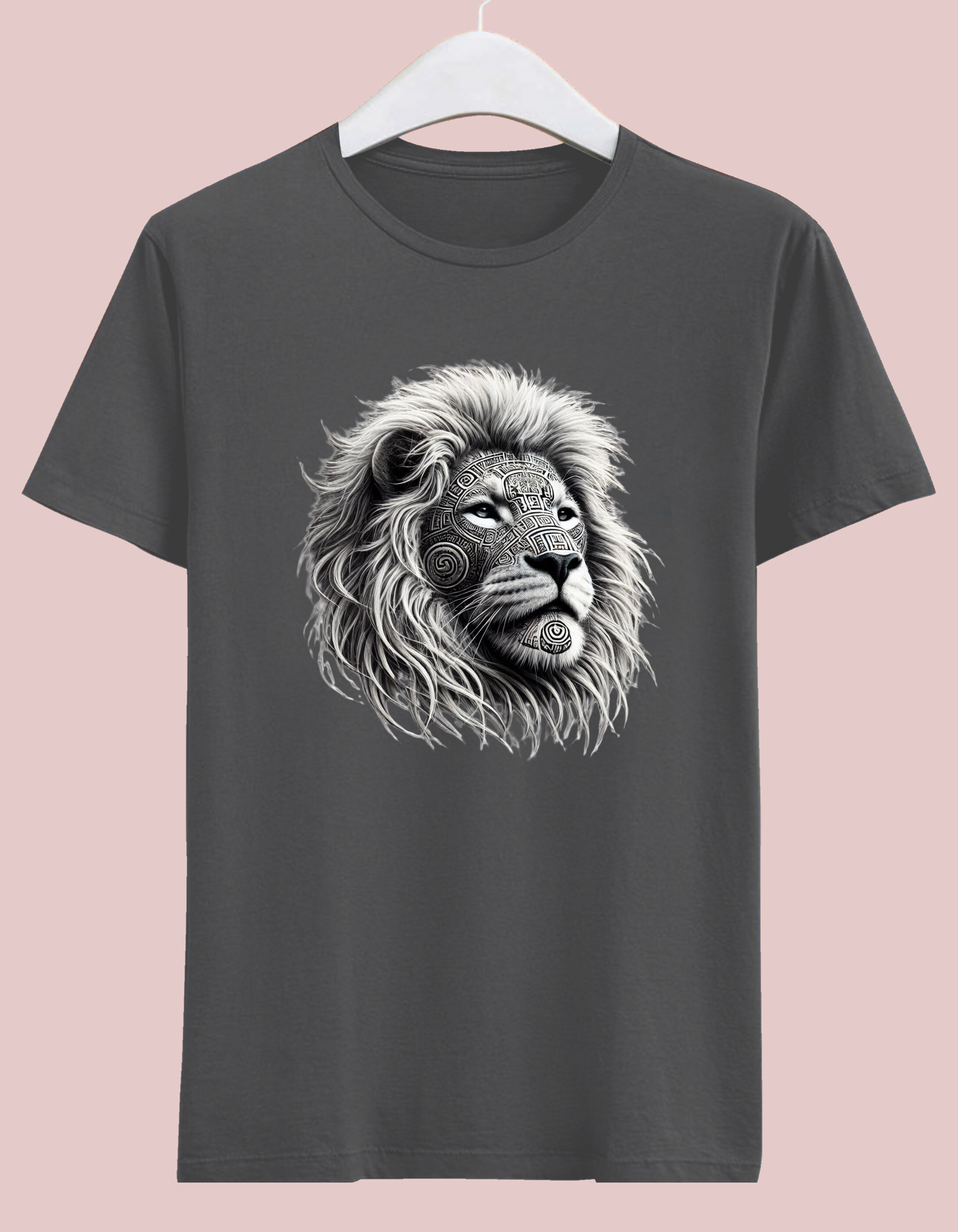 Mayan Tattoo Tribal Design Lion T-Shirt – Premium Cotton T-Shirt Mayan Tattoo Tribal Design Lion T-Shirt – Premium Cotton T-Shirt