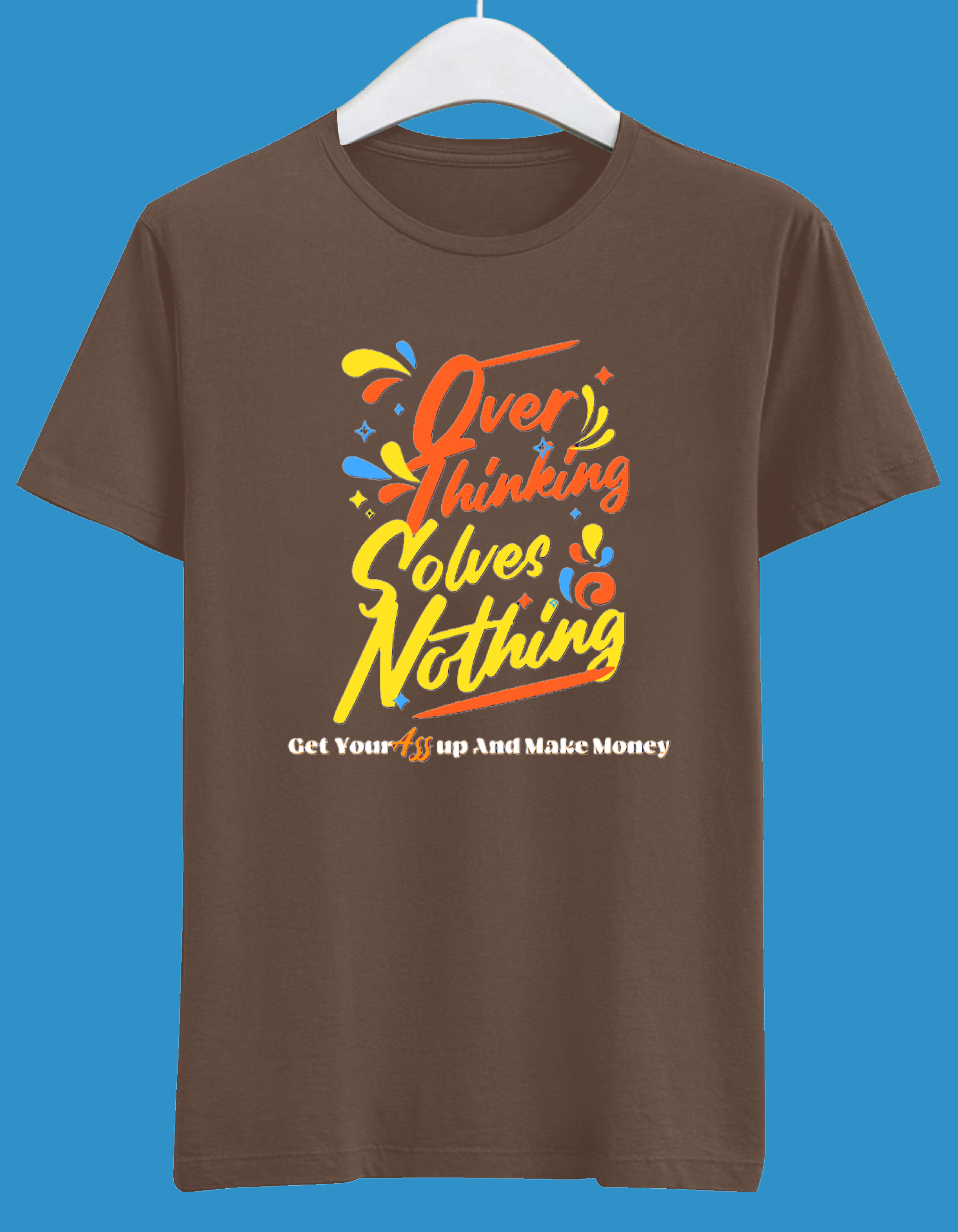 Overthinking Solves Nothing, Here's Why It's Time to Let It Go!"Half Sleeve Tshirt Overthinking Solves Nothing, Here's Why It's Time to Let It Go!"Half Sleeve Tshirt