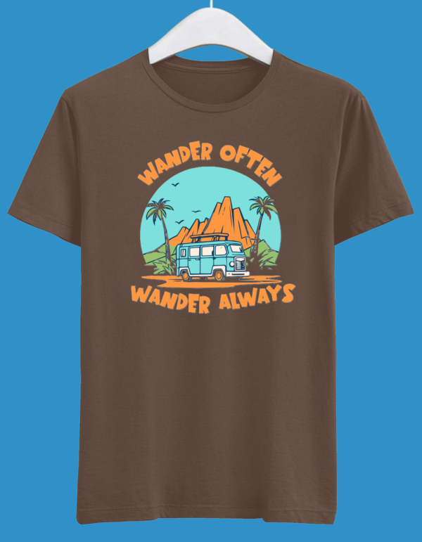 "Wander Often, Wander Always" - Adventure-Inspired Half Sleeve T-Shirt