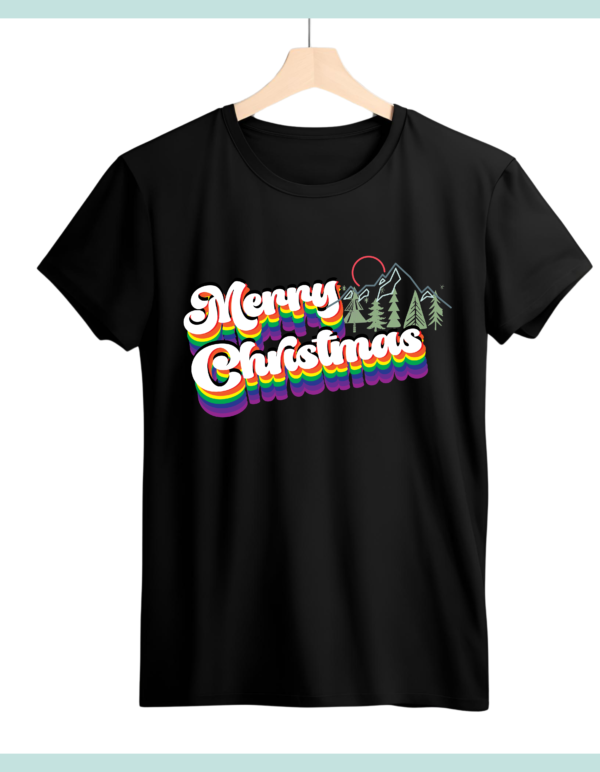 Merry Christmas" - Festive Holiday Half Sleeve T-Shirt