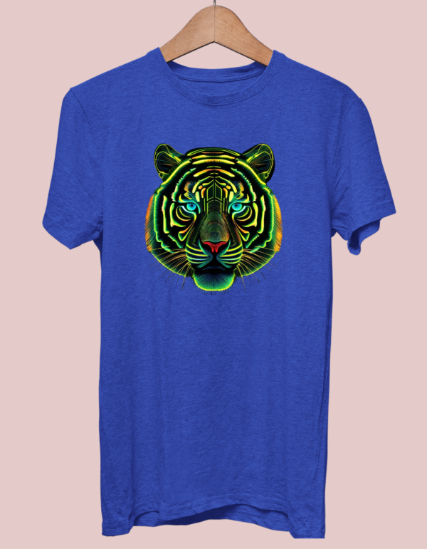 Fierce Tiger" - Bold Graphic Half Sleeve T-Shirt