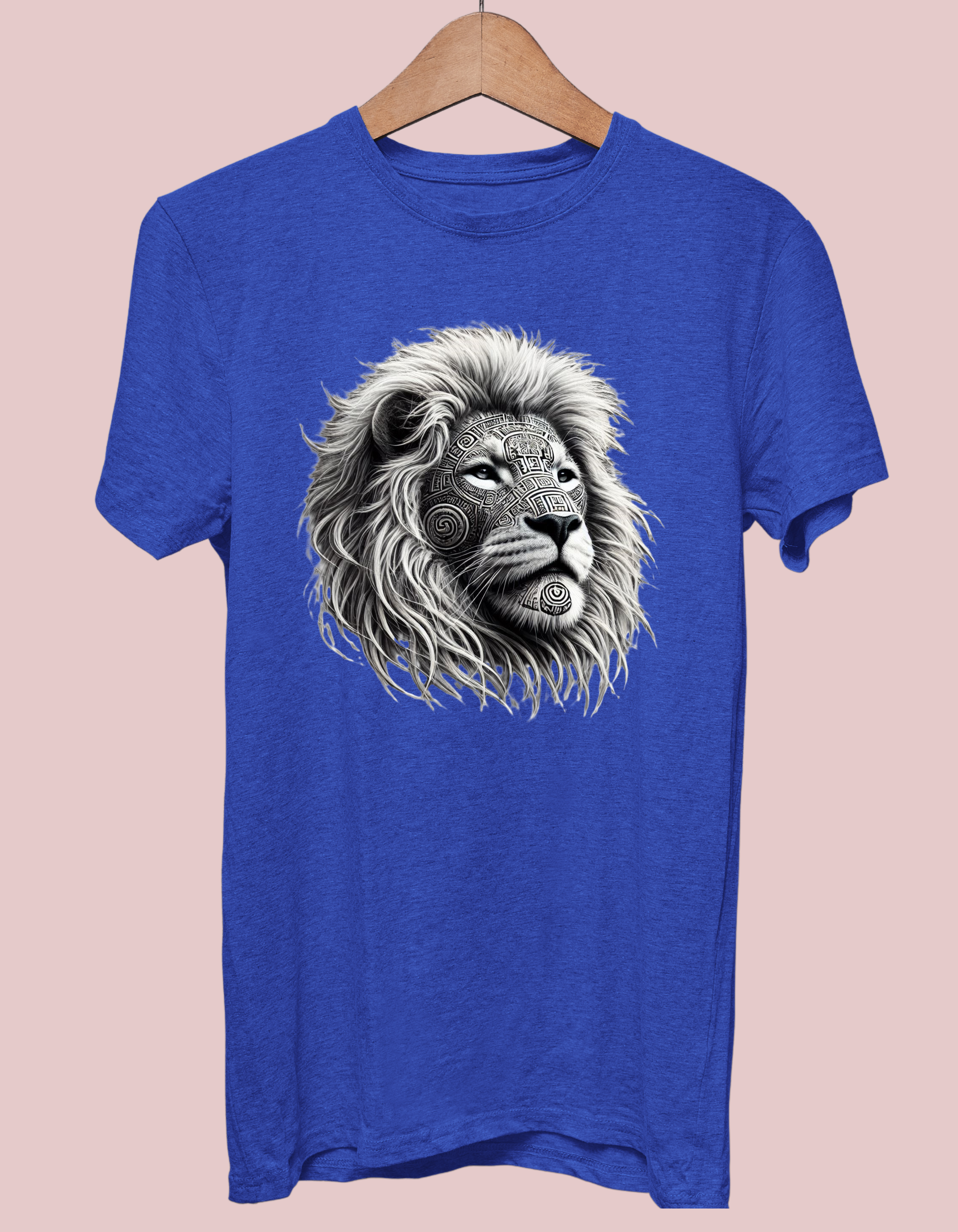 Mayan Tattoo Tribal Design Lion T-Shirt – Premium Cotton T-Shirt Mayan Tattoo Tribal Design Lion T-Shirt – Premium Cotton T-Shirt
