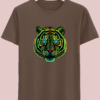 Fierce Tiger" - Bold Graphic Half Sleeve T-Shirt