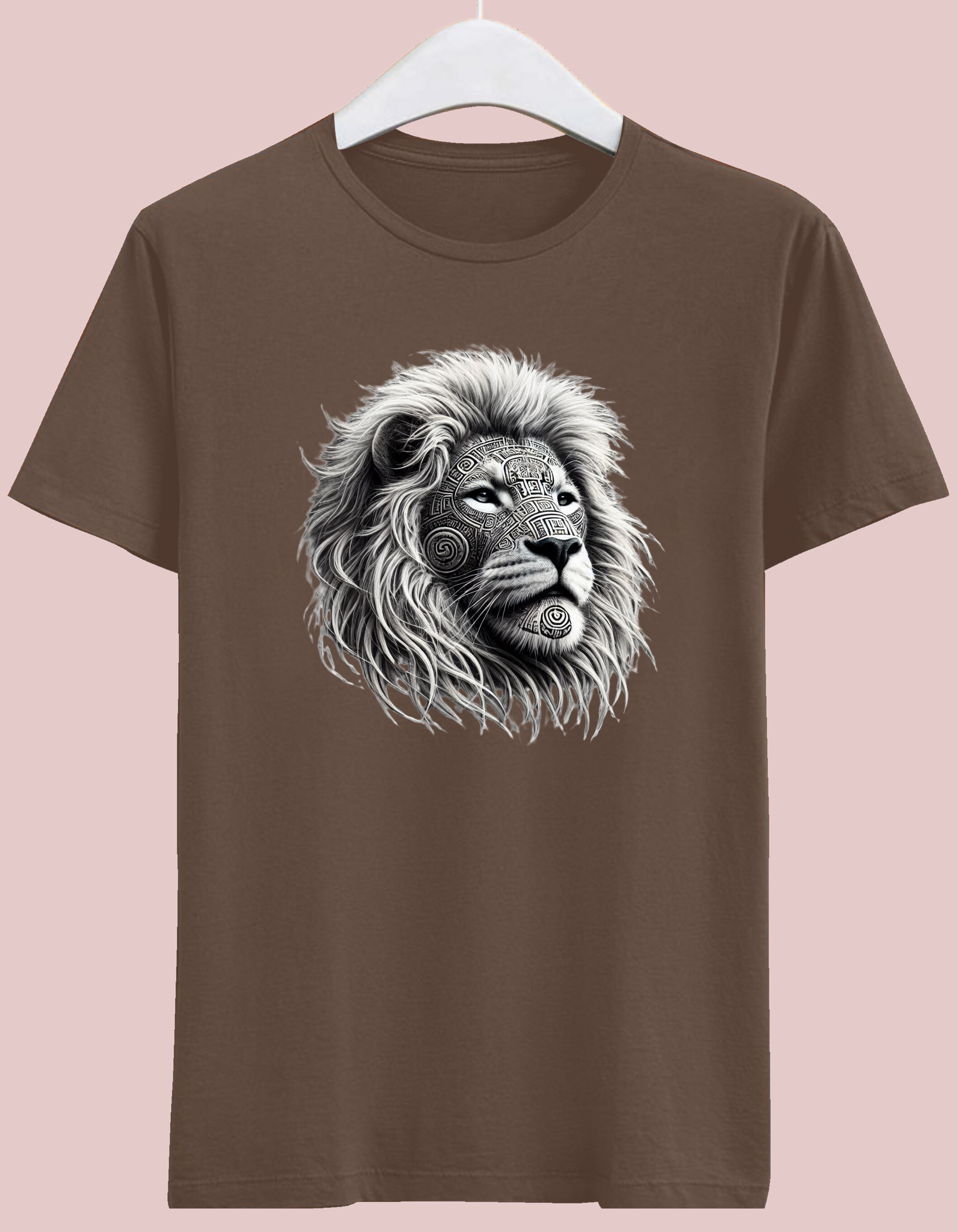 Mayan Tattoo Tribal Design Lion T-Shirt – Premium Cotton T-Shirt Mayan Tattoo Tribal Design Lion T-Shirt – Premium Cotton T-Shirt