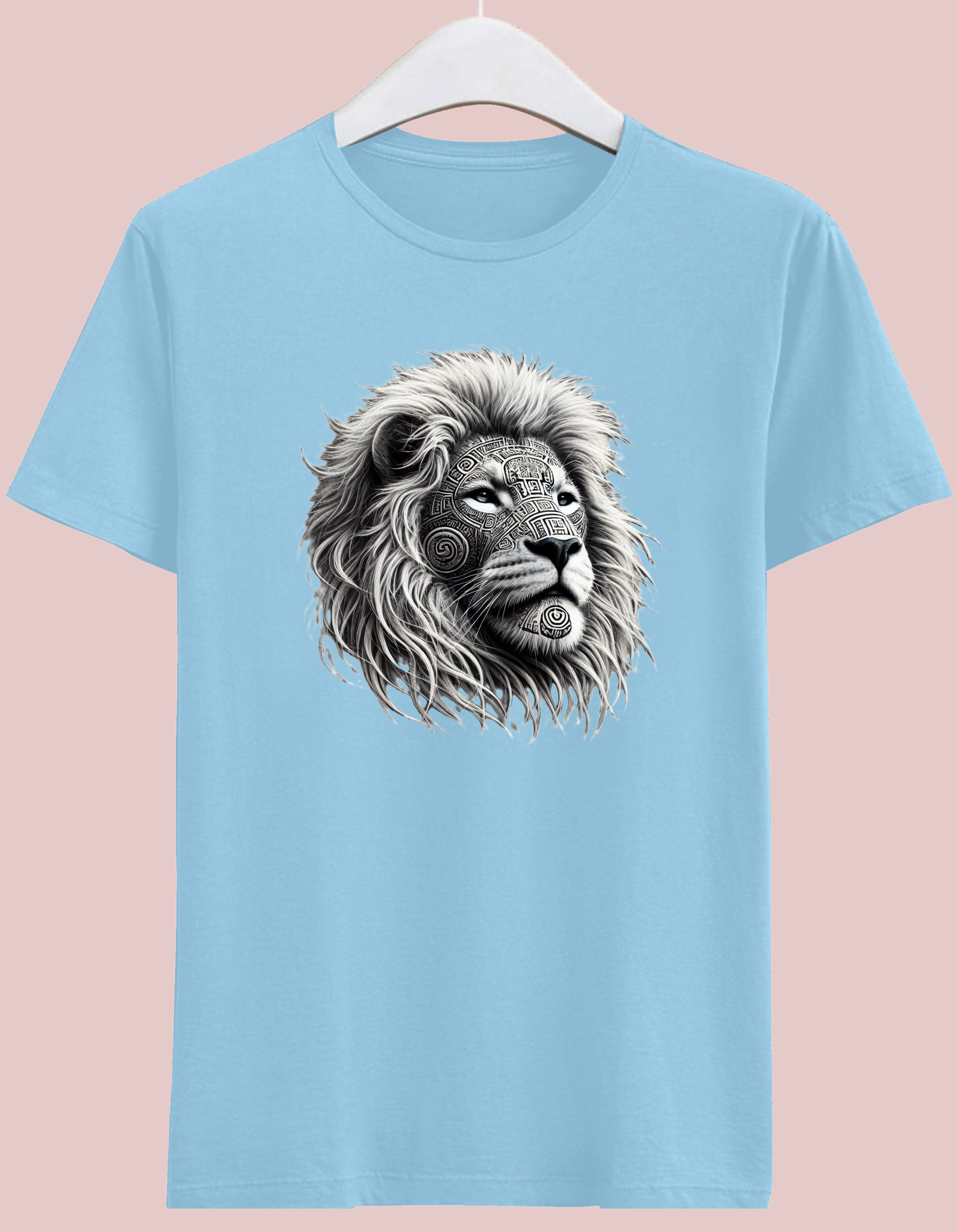 Mayan Tattoo Tribal Design Lion T-Shirt – Premium Cotton T-Shirt Mayan Tattoo Tribal Design Lion T-Shirt – Premium Cotton T-Shirt