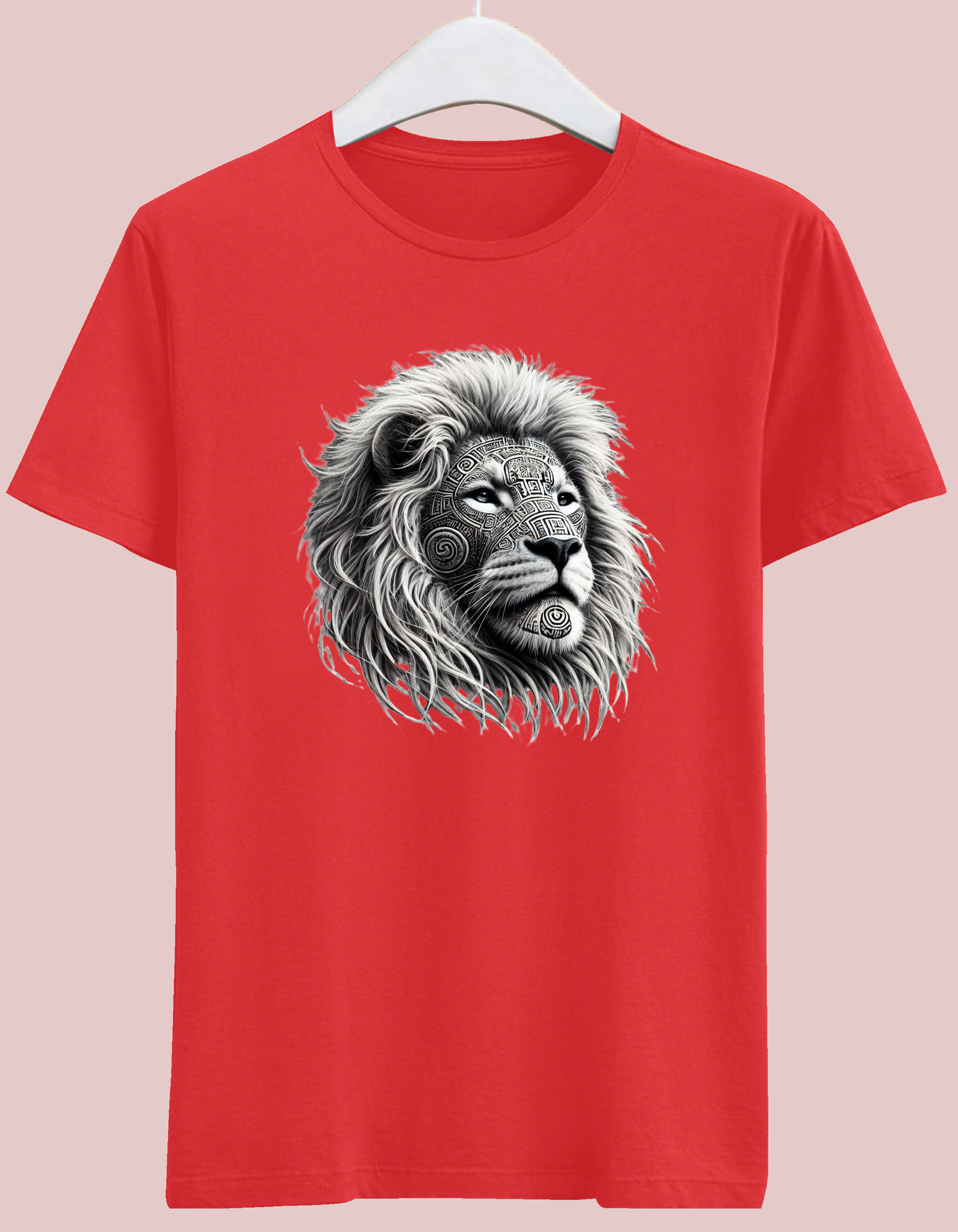 Mayan Tattoo Tribal Design Lion T-Shirt – Premium Cotton T-Shirt Mayan Tattoo Tribal Design Lion T-Shirt – Premium Cotton T-Shirt