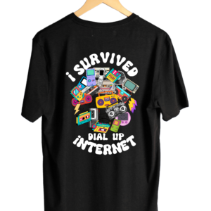 10 I Barely Survived the Agony of Dial-Up Internet Premium Cotton T-Shirt
